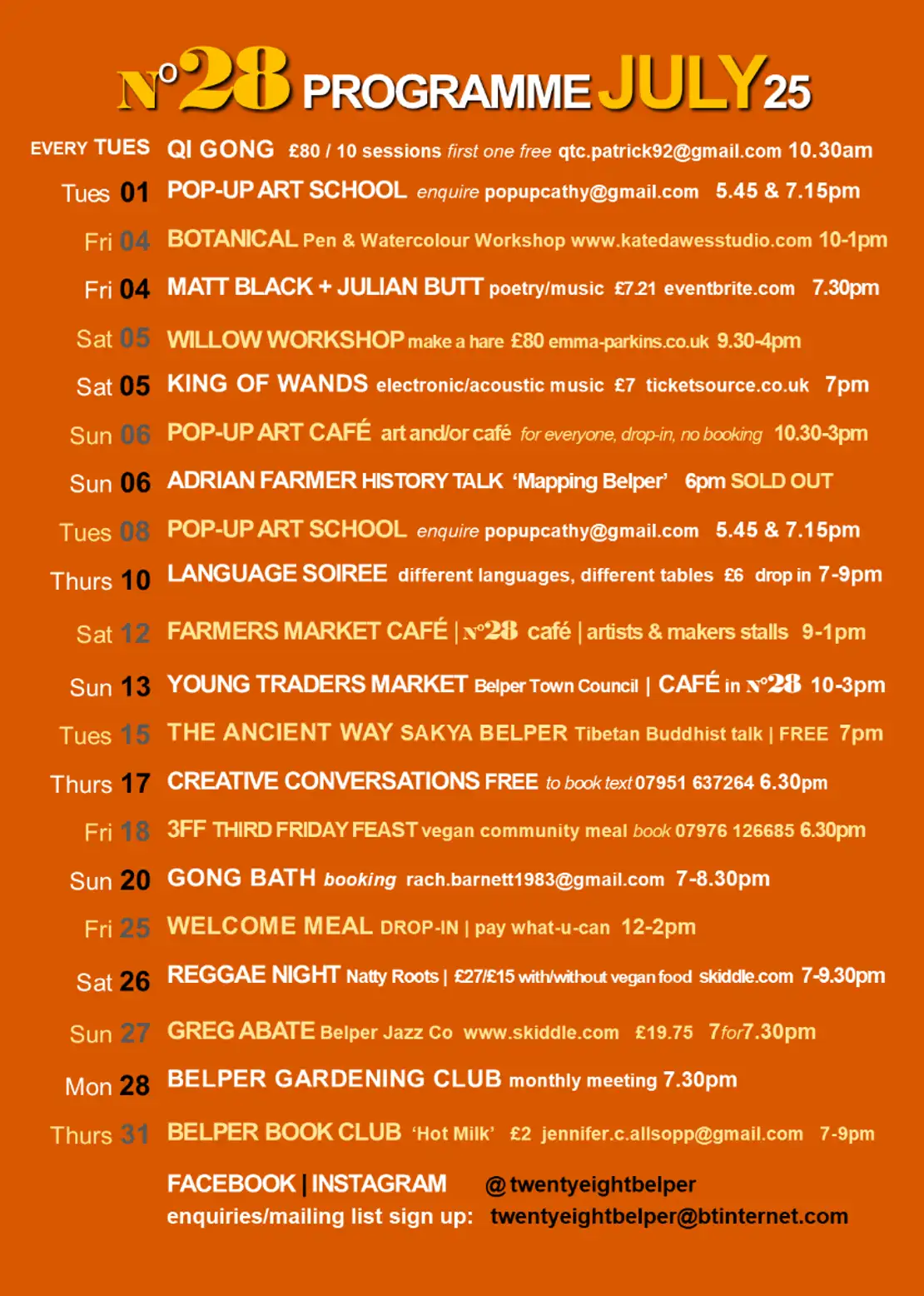 No28 July Events